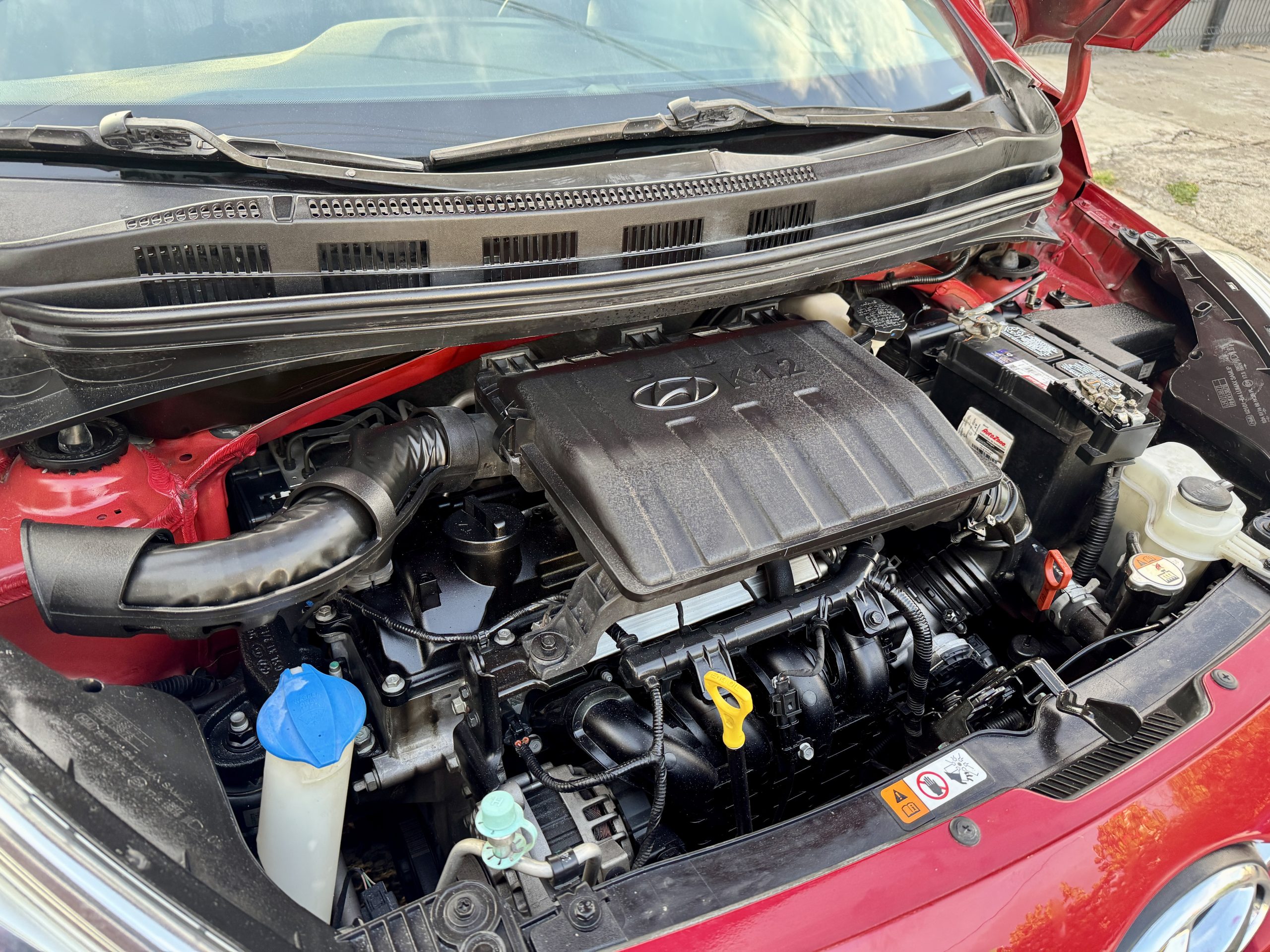 Hyundai Grand i10 2017 GL MID Automático Rojo