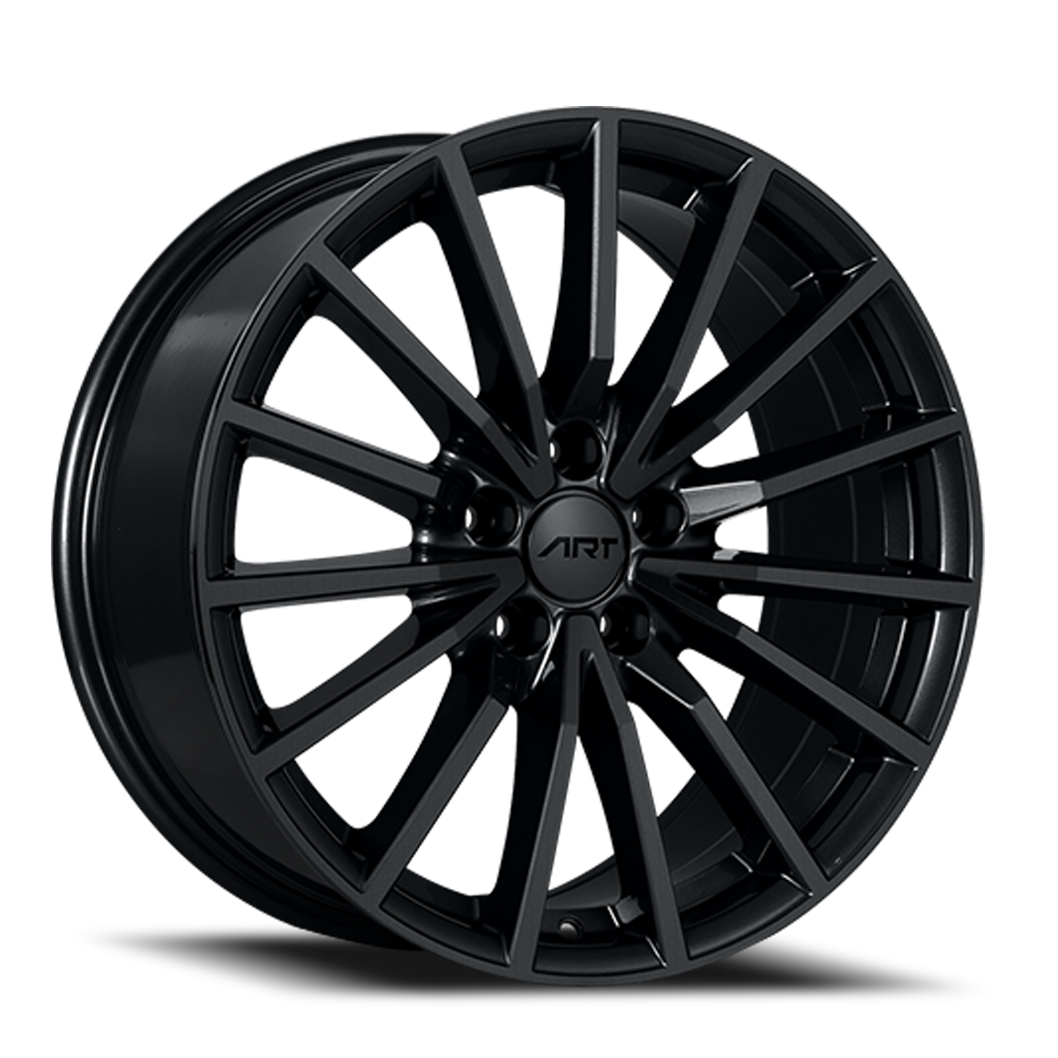 ART Replica Replica 128 GB Rims Wheels Gloss Black 18x8 Group A Wheels   Replica 128 Gloss Black 5 Lug 0001 