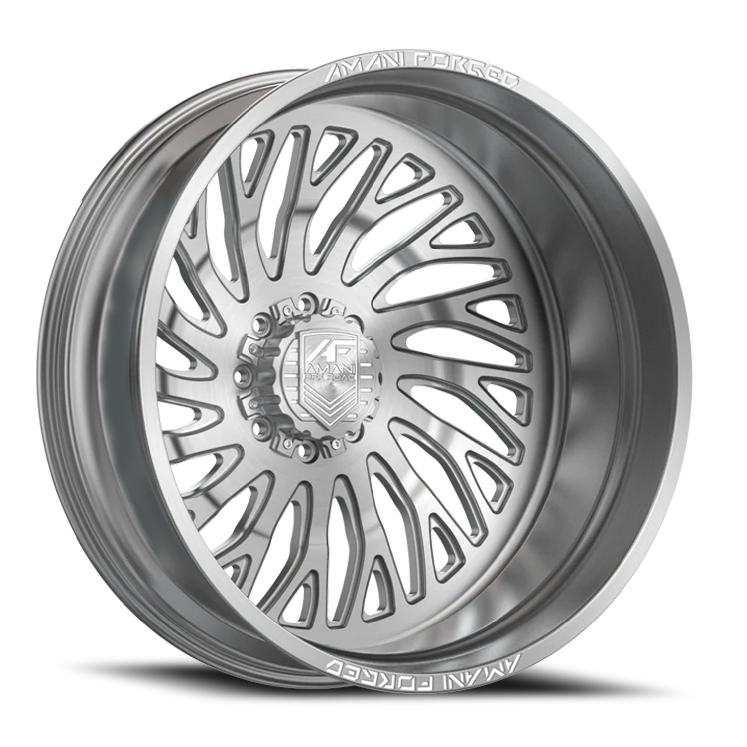 Amani Forged Vamos Dually B Rims & Wheels Brushed Silver , ×30 - Dually  Proz