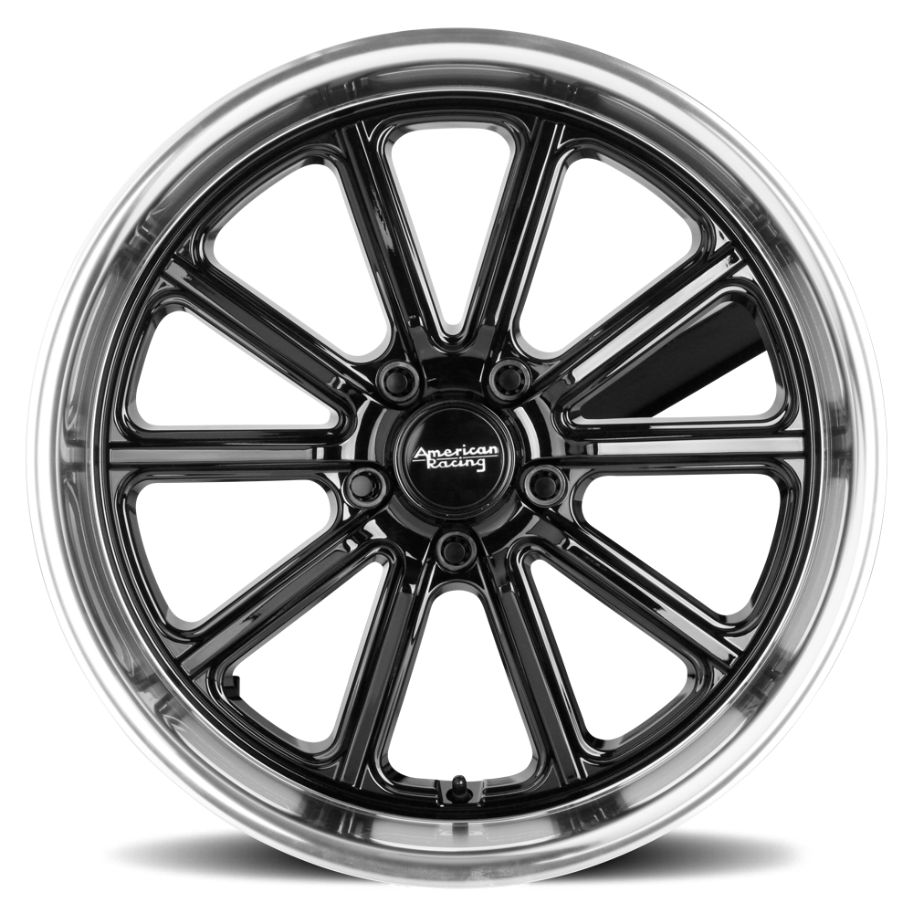 American Racing Rodder VN507 BK Rims & Wheels Gloss Black, 17x8 - Group ...