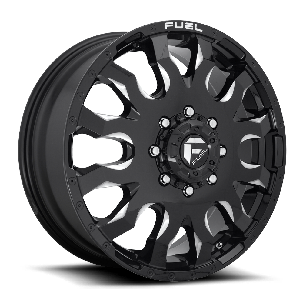 https://storage.googleapis.com/autosync-wheels/Fuel/Blitz-Dually_D673_Gloss_Black_Milled_8-lug_Front_0001.png