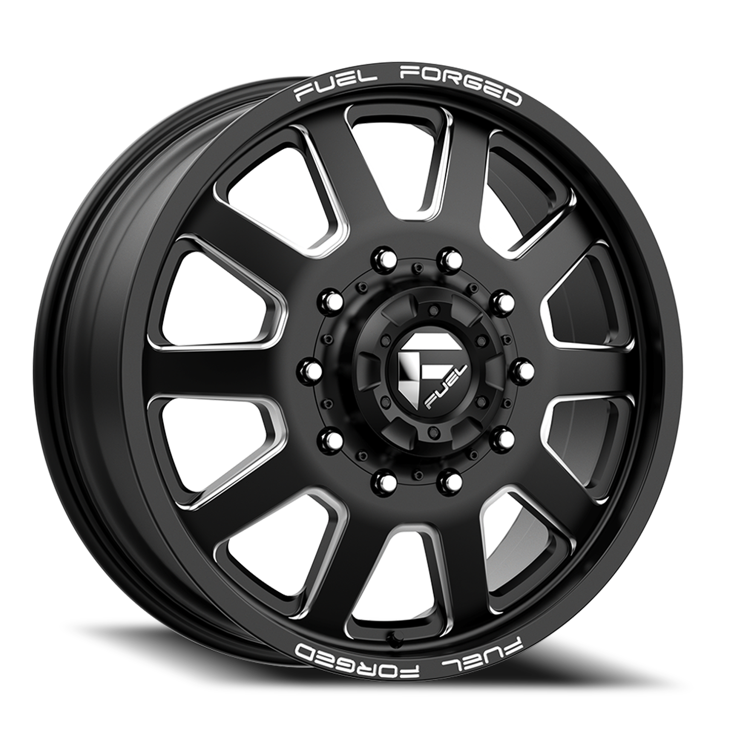 https://storage.googleapis.com/autosync-wheels/Fuel/FF09D-Dually_DE09-BK_Matte_Black_Milled_10-lug_Front_0001.png