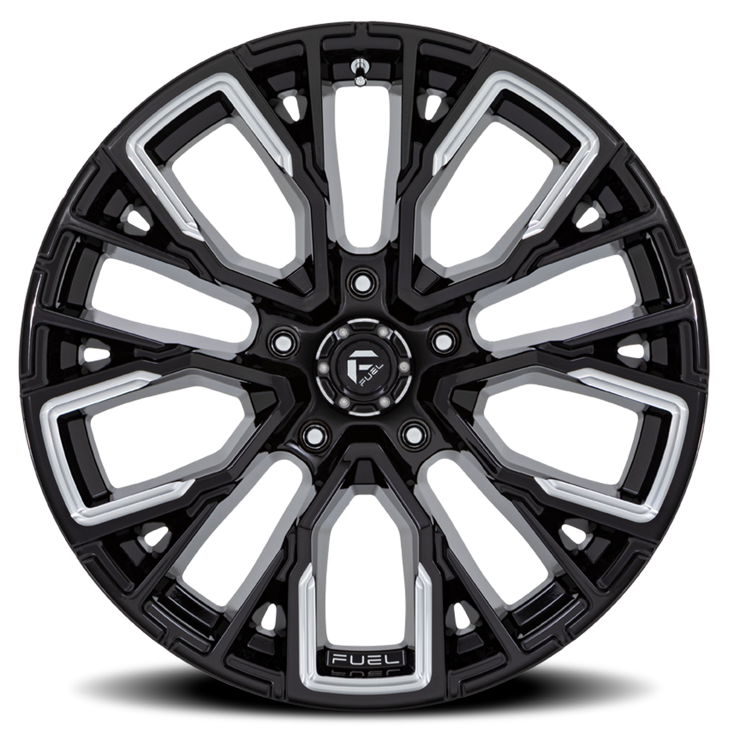 https://storage.googleapis.com/autosync-wheels/Fuel/Rebar-5_D849_Gloss_Black_Milled_5-lug_0003.png