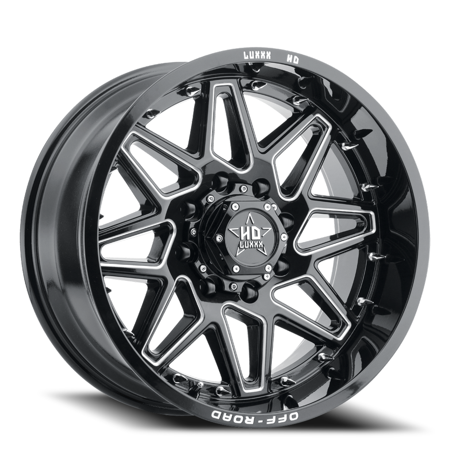 https://storage.googleapis.com/autosync-wheels/Luxxx_HD/LHD17_GB-M_Gloss_Black_Milled-Chrome-Spike-Rivets_6-lug_0001.png