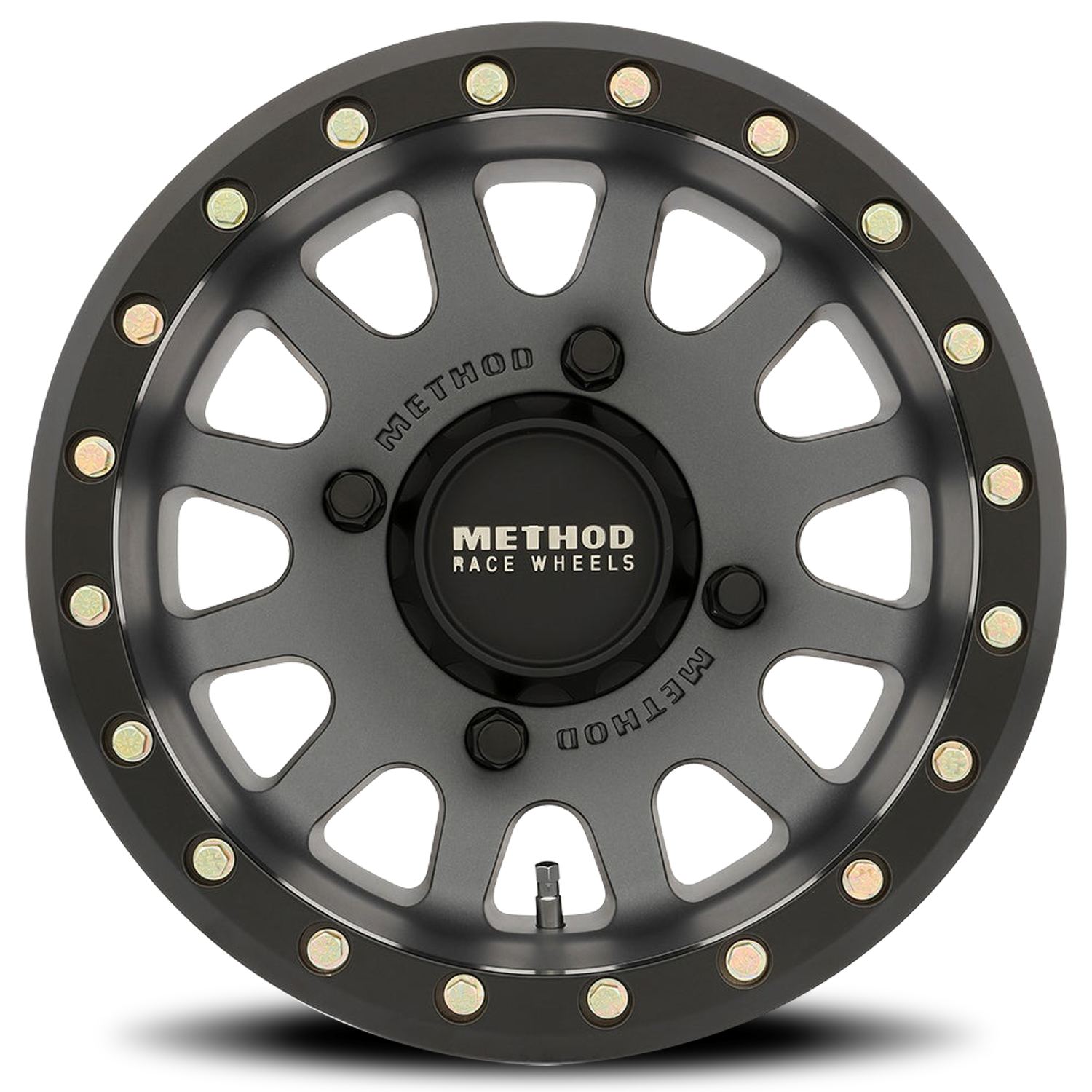 https://storage.googleapis.com/autosync-wheels/Method/UTV-Beadlock_MR401_Titanium_Matte-Black-Ring_4-lug_0003.png