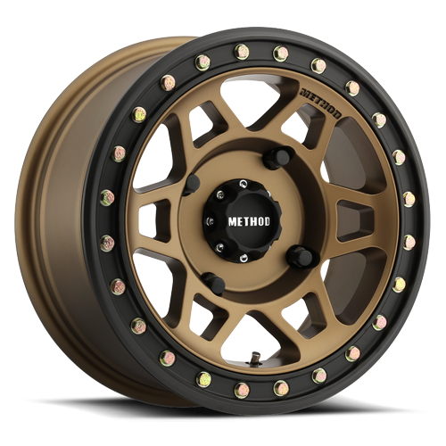 https://storage.googleapis.com/autosync-wheels/Method/UTV-Beadlock_MR405_Method-Bronze_Matte-Black-Ring_4-lug_0001.png