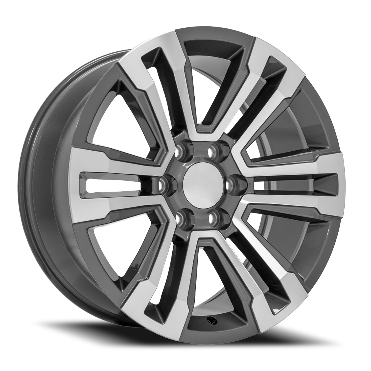 https://storage.googleapis.com/autosync-wheels/OE_Wheels/CV44_MG_Gunmetal_Machined_6-lug_0001.png