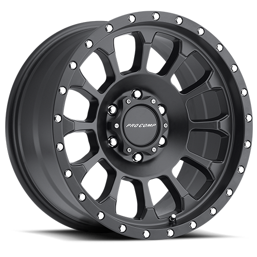 Pro Comp Series 34 Rockwell SB Rims & Wheels Satin Black, 17.0x8.5 ...