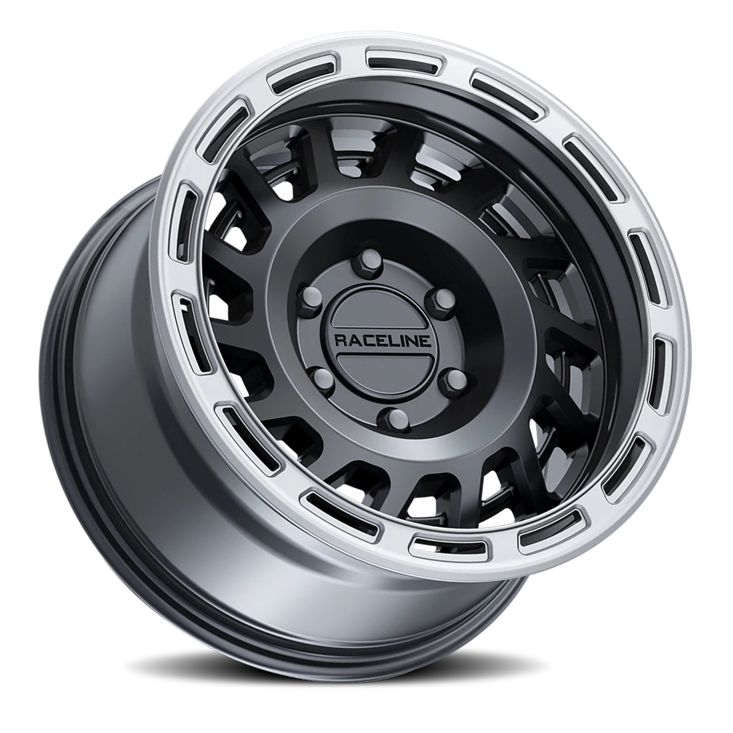 https://storage.googleapis.com/autosync-wheels/Raceline/Halo_957BS_Satin_Black_Silver-Ring_5-lug_0002.png