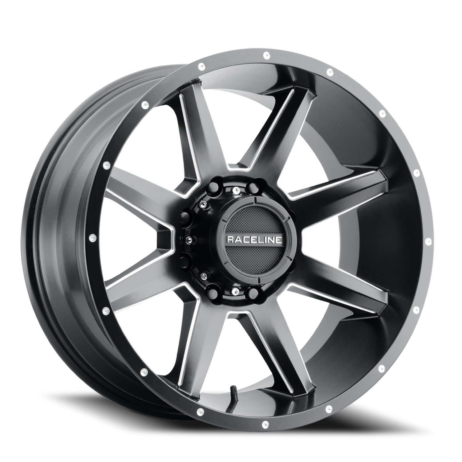 https://storage.googleapis.com/autosync-wheels/Raceline/Stryker_954M_Satin_Black_Milled-Dimples_5-lug_0001.png