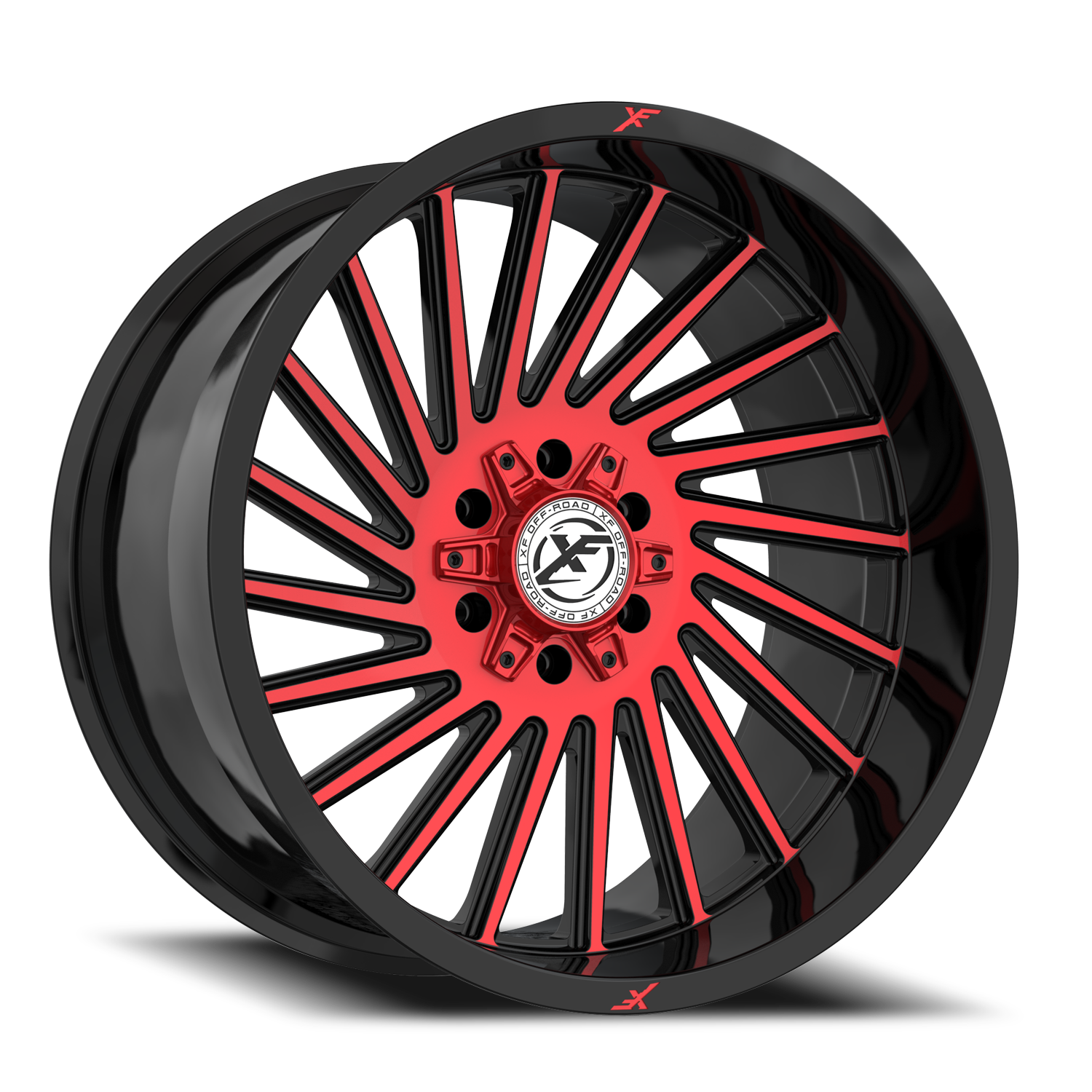 https://storage.googleapis.com/autosync-wheels/XF_Off-Road/XF-239_GBR_Gloss_Black_Machined-Red-Red-Milled_0001.png