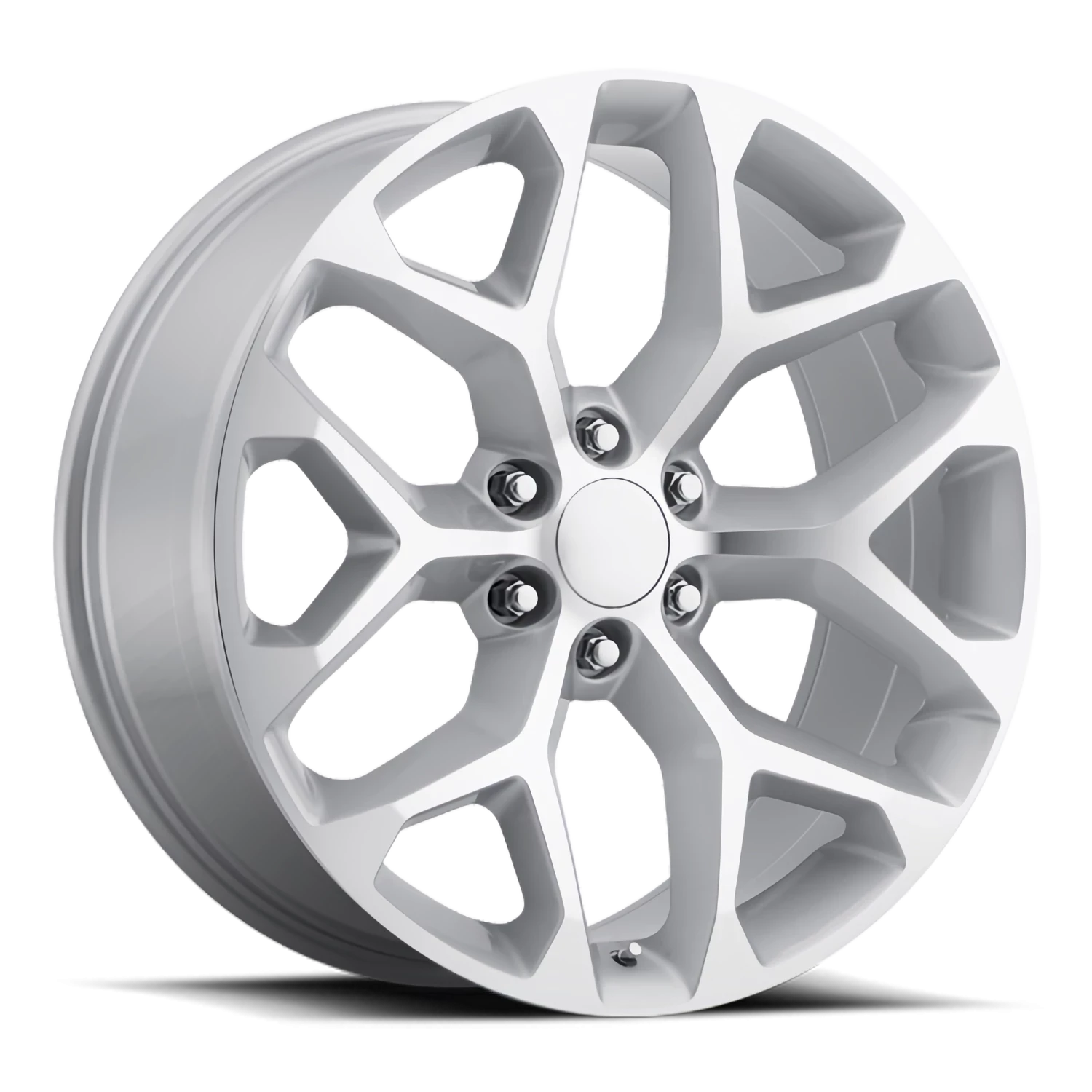 https://storage.googleapis.com/autosync-wheels/webp/Factory_Reproductions/FR-59_Chevrolet-Truck-Snowflake_Silver_Machined-Face_6-lug_0001.webp