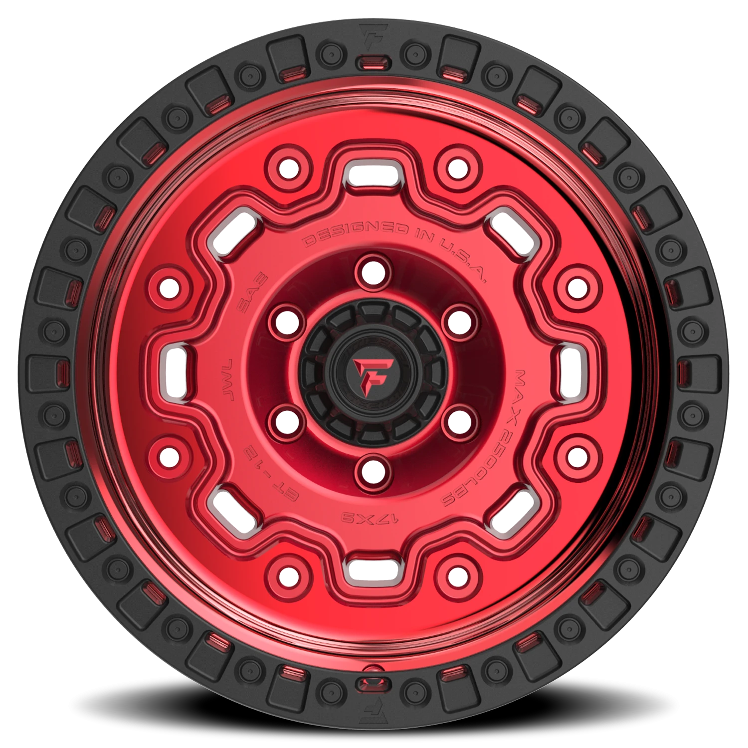 https://storage.googleapis.com/autosync-wheels/webp/Fittipaldi_Offroad/Terra-Series_FT100-RTB_Machined_Red-Tint_Black-Ring_8-lug_0003.webp