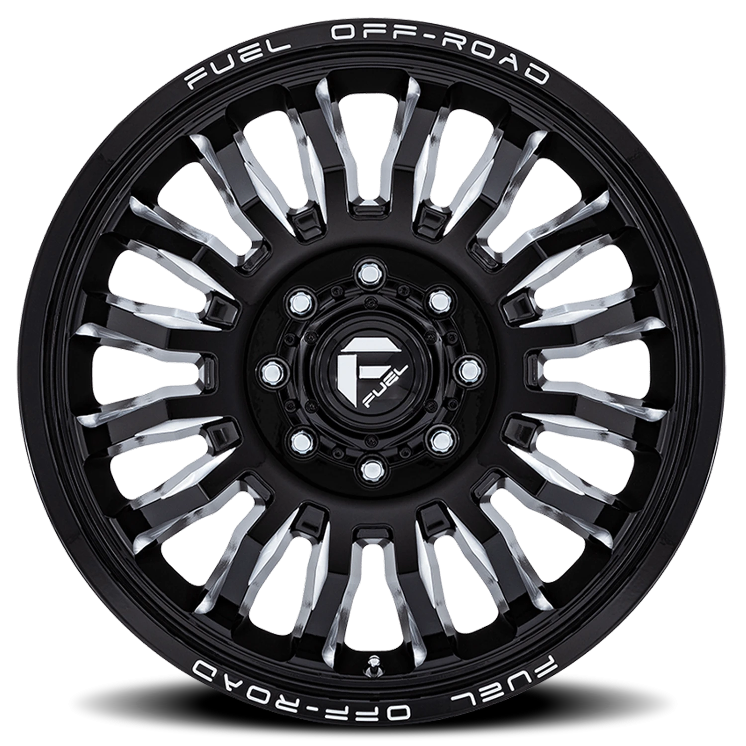 https://storage.googleapis.com/autosync-wheels/webp/Fuel/Arc-Dually_D868_Gloss_Black_Milled_Front_0003.webp