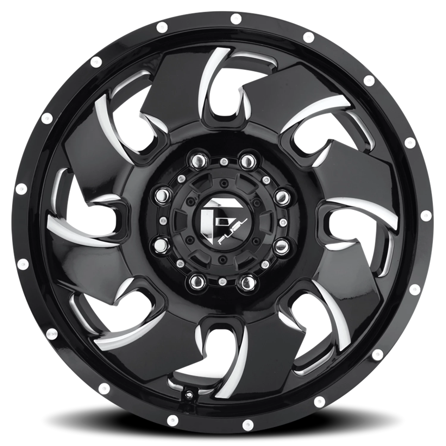 https://storage.googleapis.com/autosync-wheels/webp/Fuel/Cleaver-Dually_D574_Gloss_Black_Milled_8-lug_Front_0003.webp
