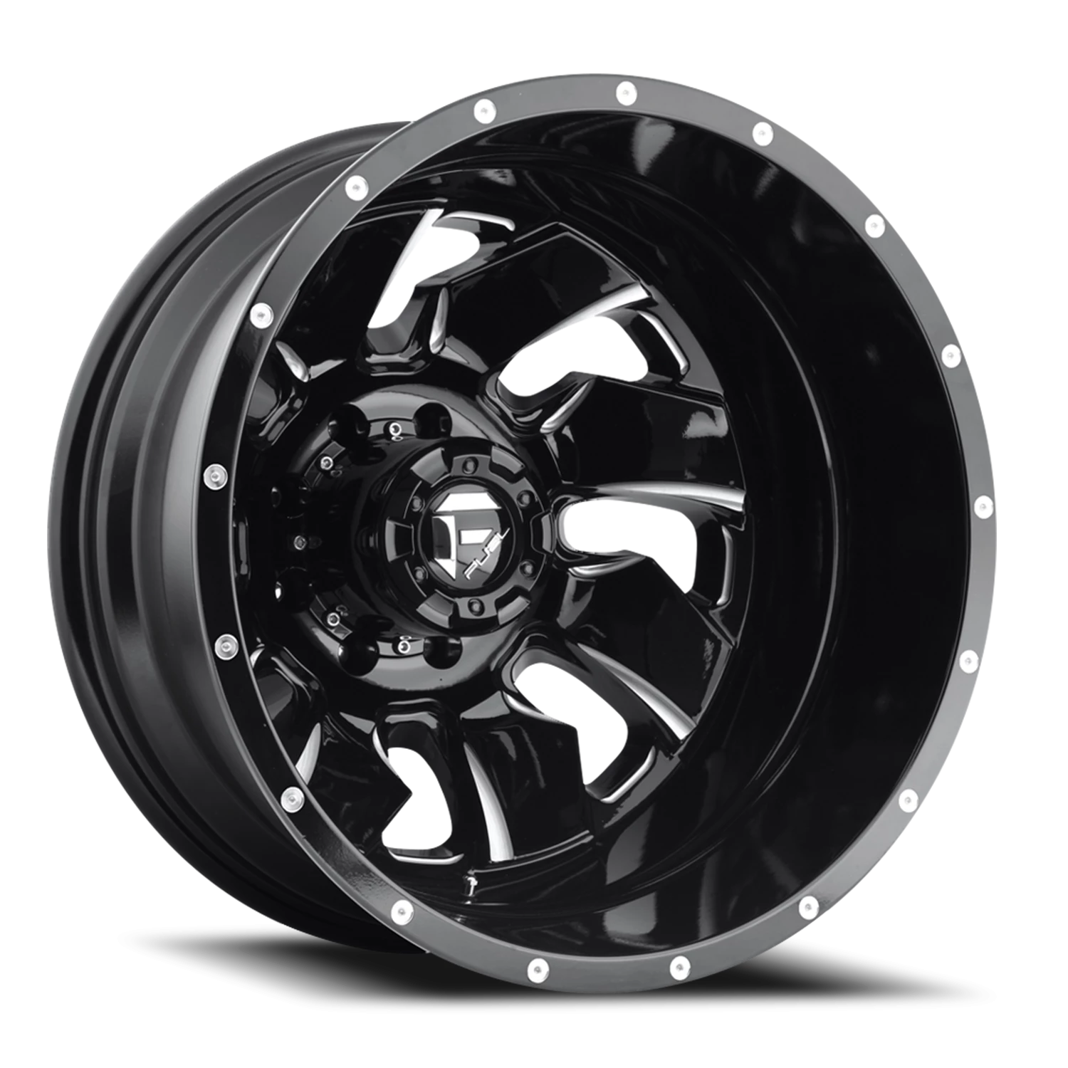 https://storage.googleapis.com/autosync-wheels/webp/Fuel/Cleaver-Dually_D574_Gloss_Black_Milled_8-lug_Rear_0001.webp