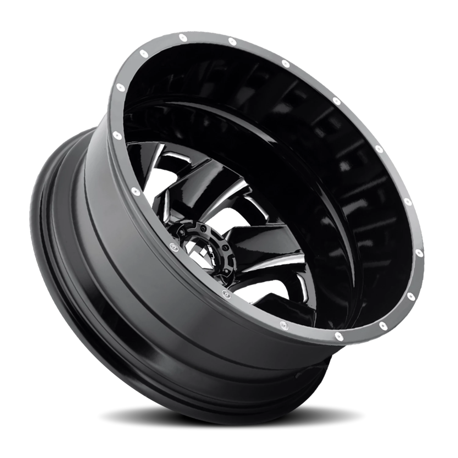 https://storage.googleapis.com/autosync-wheels/webp/Fuel/Cleaver-Dually_D574_Gloss_Black_Milled_8-lug_Rear_0002.webp