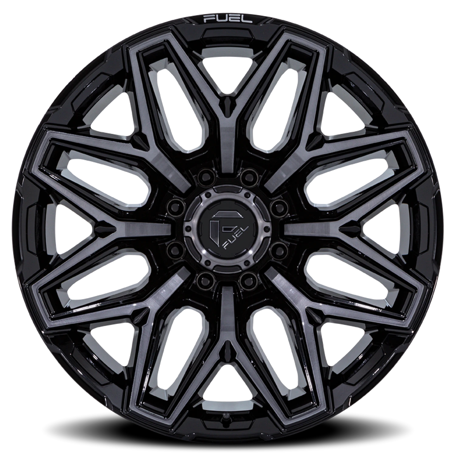 https://storage.googleapis.com/autosync-wheels/webp/Fuel/Flux-8_FC854BT_Gloss_Black_Brushed-Gray-Tint_8-lug_0003.webp
