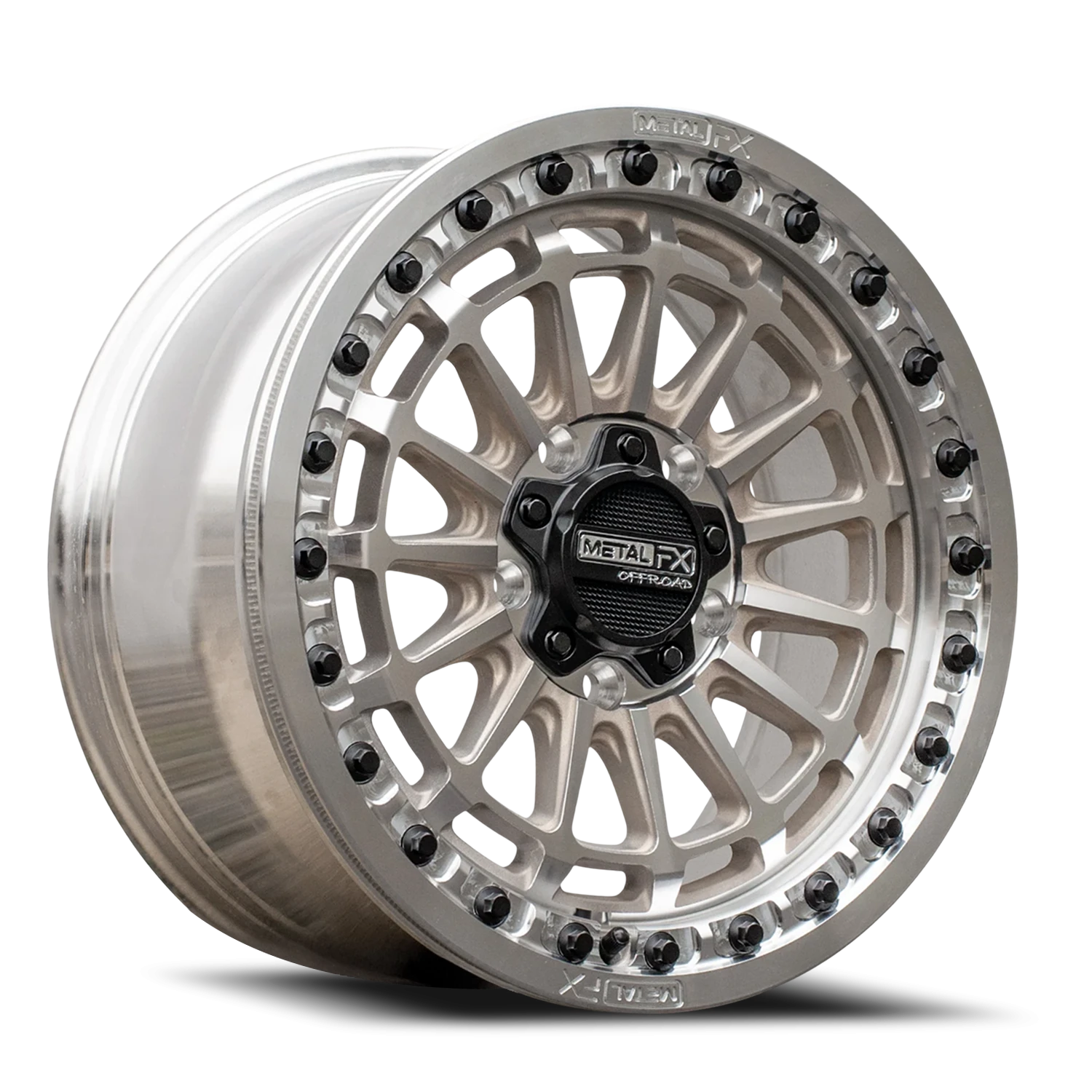 Metal-FX Metal-FX Delta R Beadlock UTV RM 15x7 Raw Machined