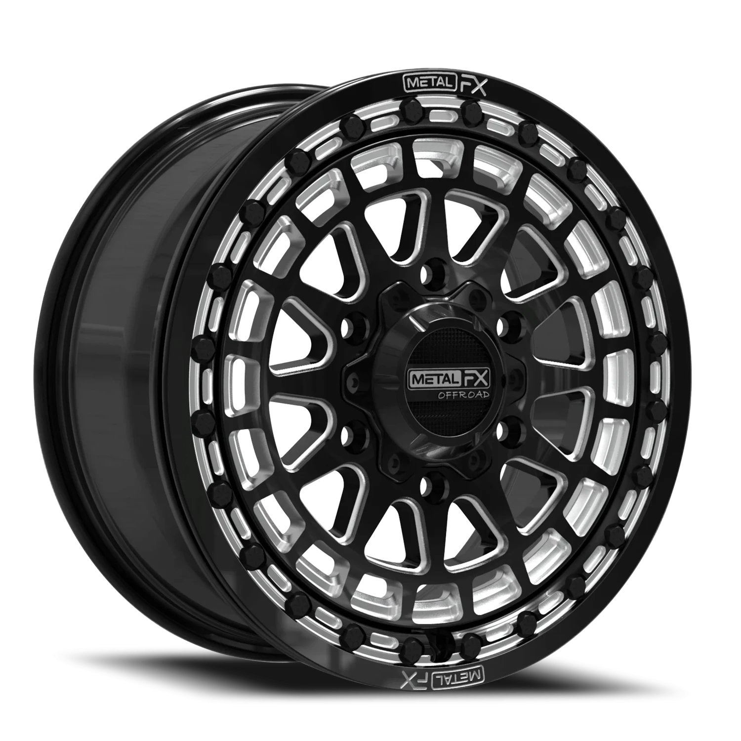 Metal-FX Metal-FX Outlaw 6R Beadlock UTV SBC 15x7 Black
