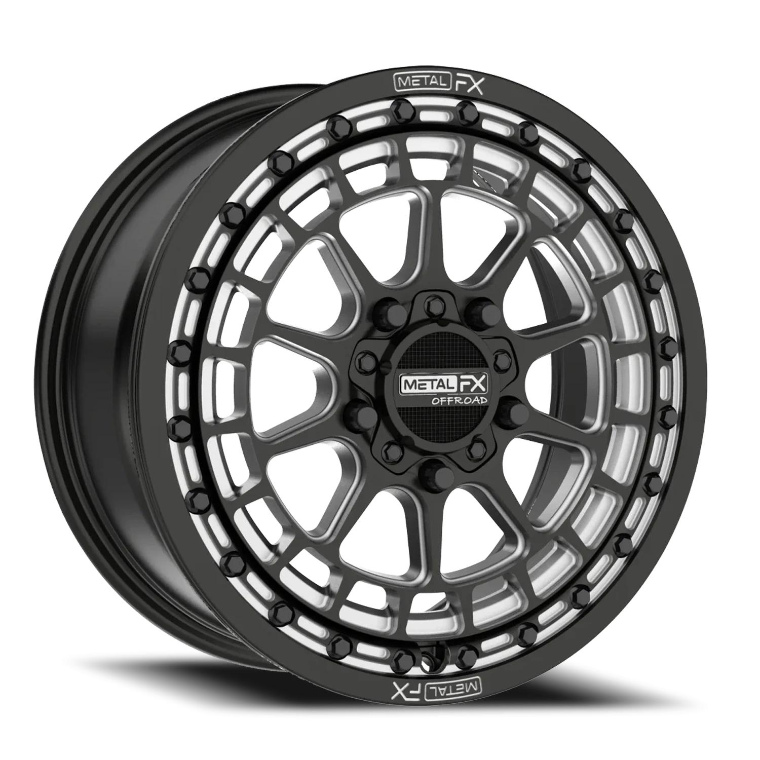 Metal-FX Metal-FX Outlaw R Beadlock UTV SBC 15x7 Black