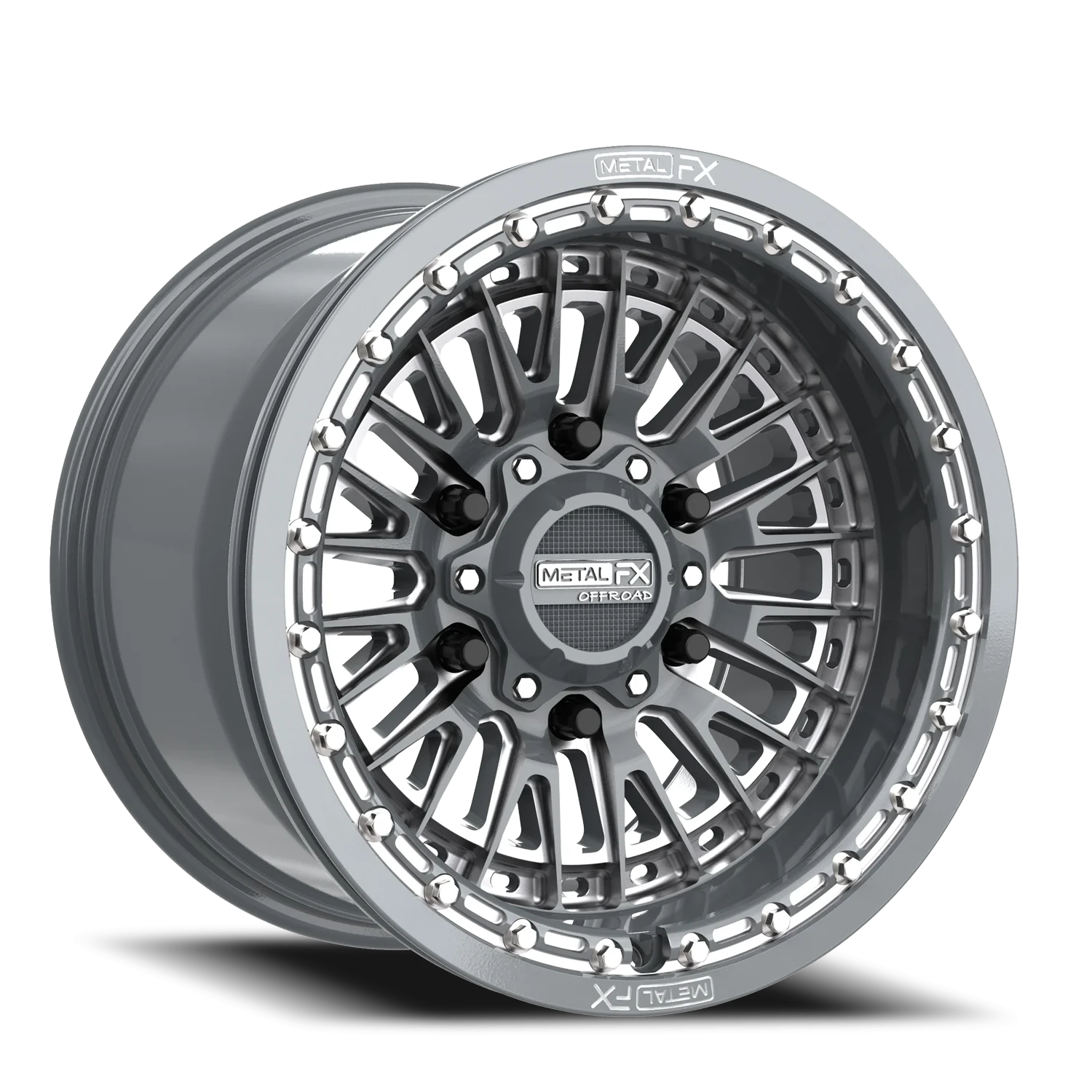 Metal-FX Metal-FX Slayer 6R UTV GNCC 15x10 Gunmetal
