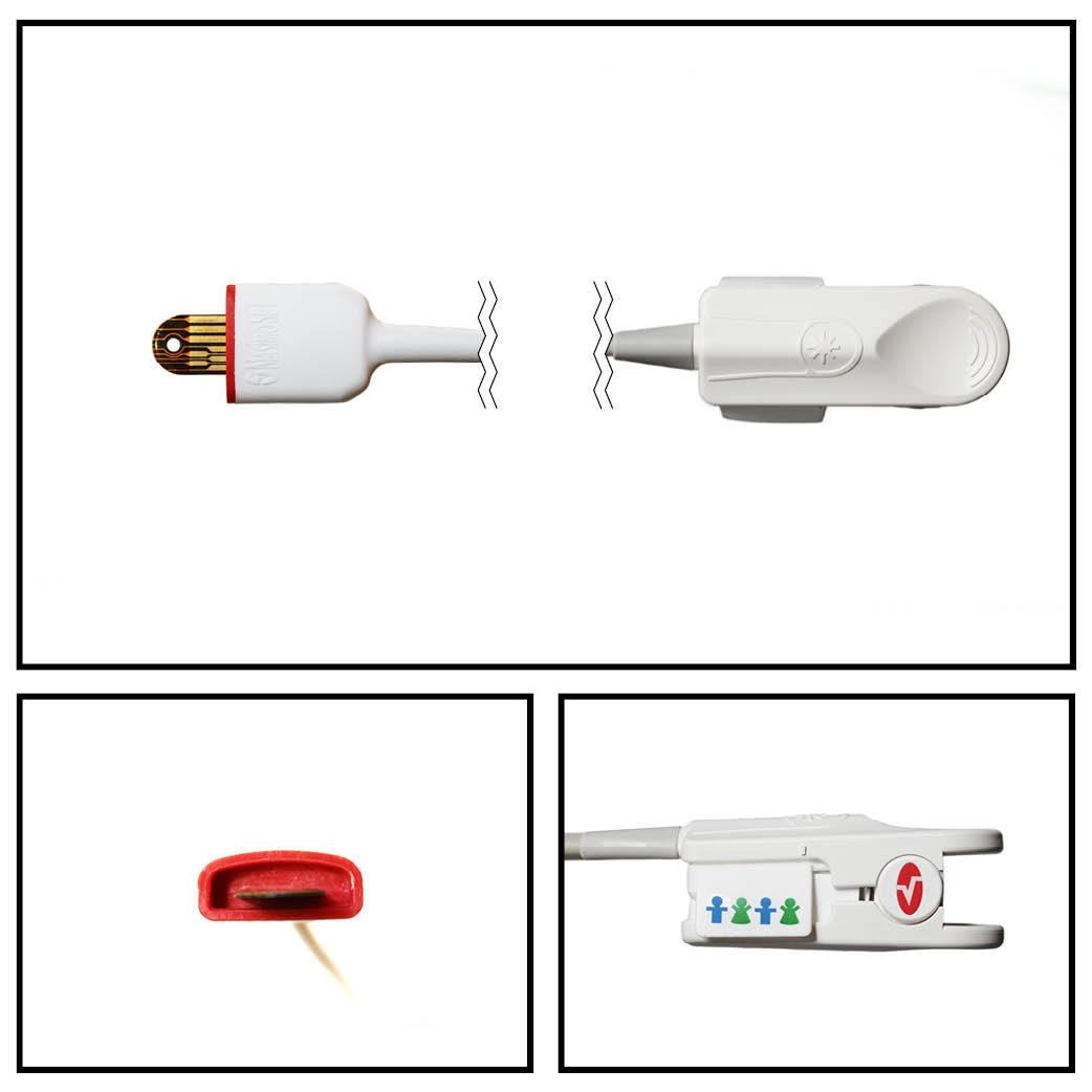 OEM Masimo SET 1276 LNOP DCIP Pediatric Hard Shell Finger SpO2 Sensor LNOP F-Tab Connector 3FT/1M Cable