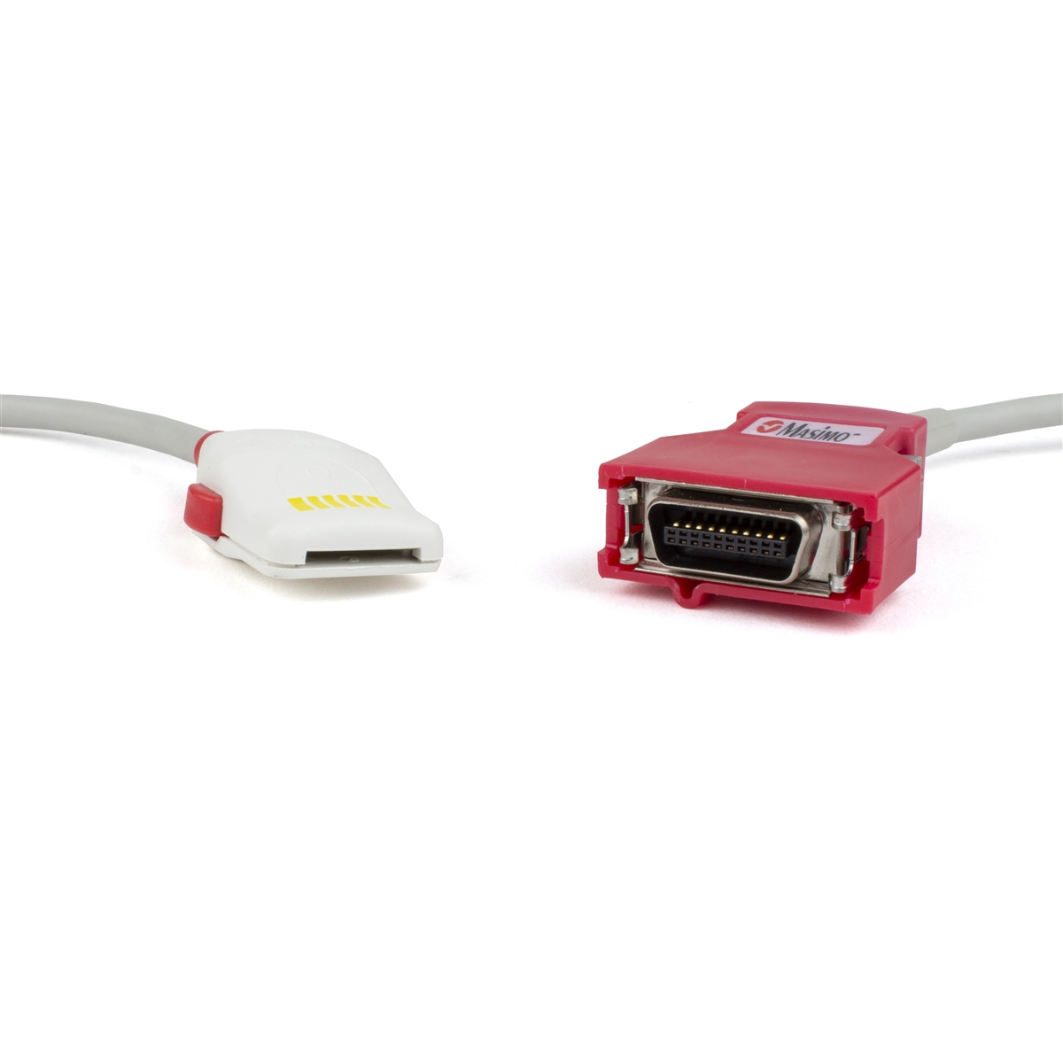 OEM Masimo SET 2060 Red PC-12 12FT/3.6M SpO2 Patient Extension Adapter Cable LNOP F-Tab to Red 20 Pin Connector