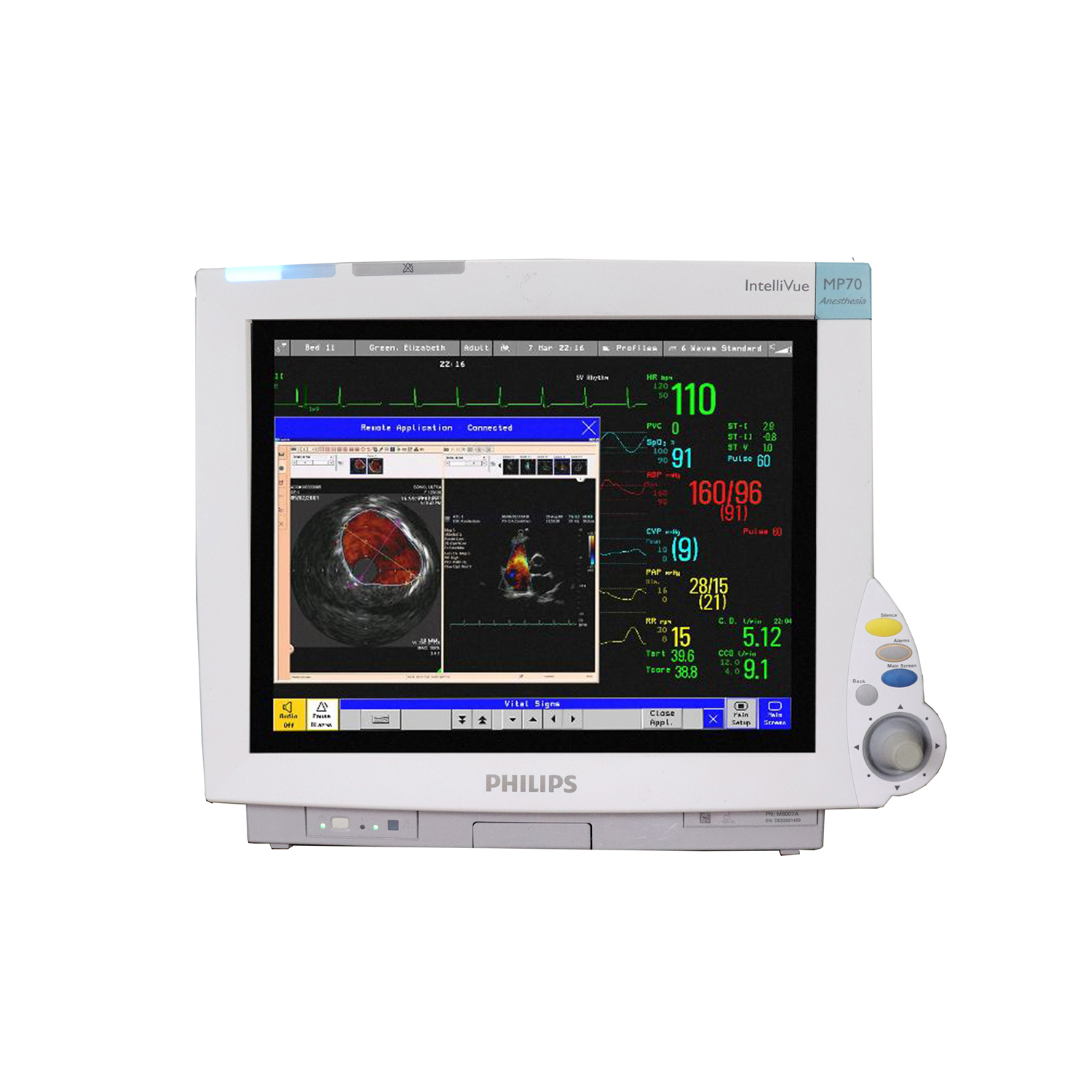 Philips IntelliVue MX450 Patient Monitor Featuring a 12 Touch Screen