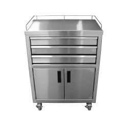 Stainless Steel Anesthesia Cart