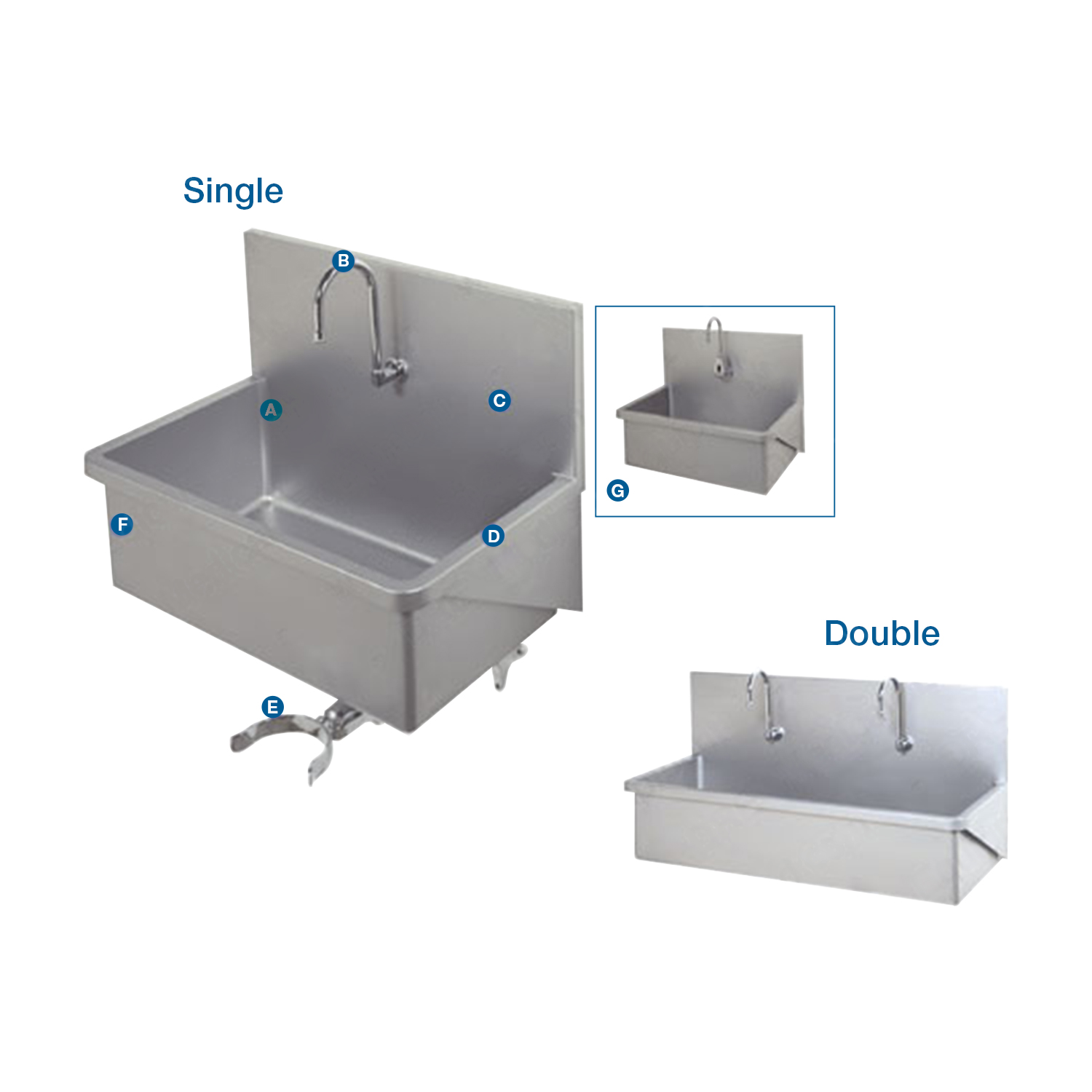 Surgical Stainless Steel Scrub Sink - Avante Health Solutions