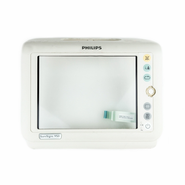 Philips SureSigns VS3 Patient Monitor Front Screen Bezel Panel Buttons & Overlay