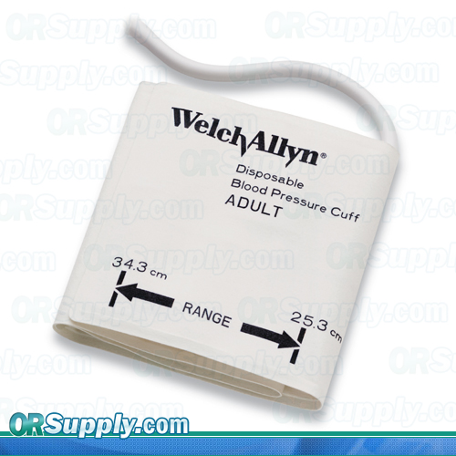 Welch Allyn Disposable One-Piece Blood Pressure Cuffs with Two-Tube Inflation System