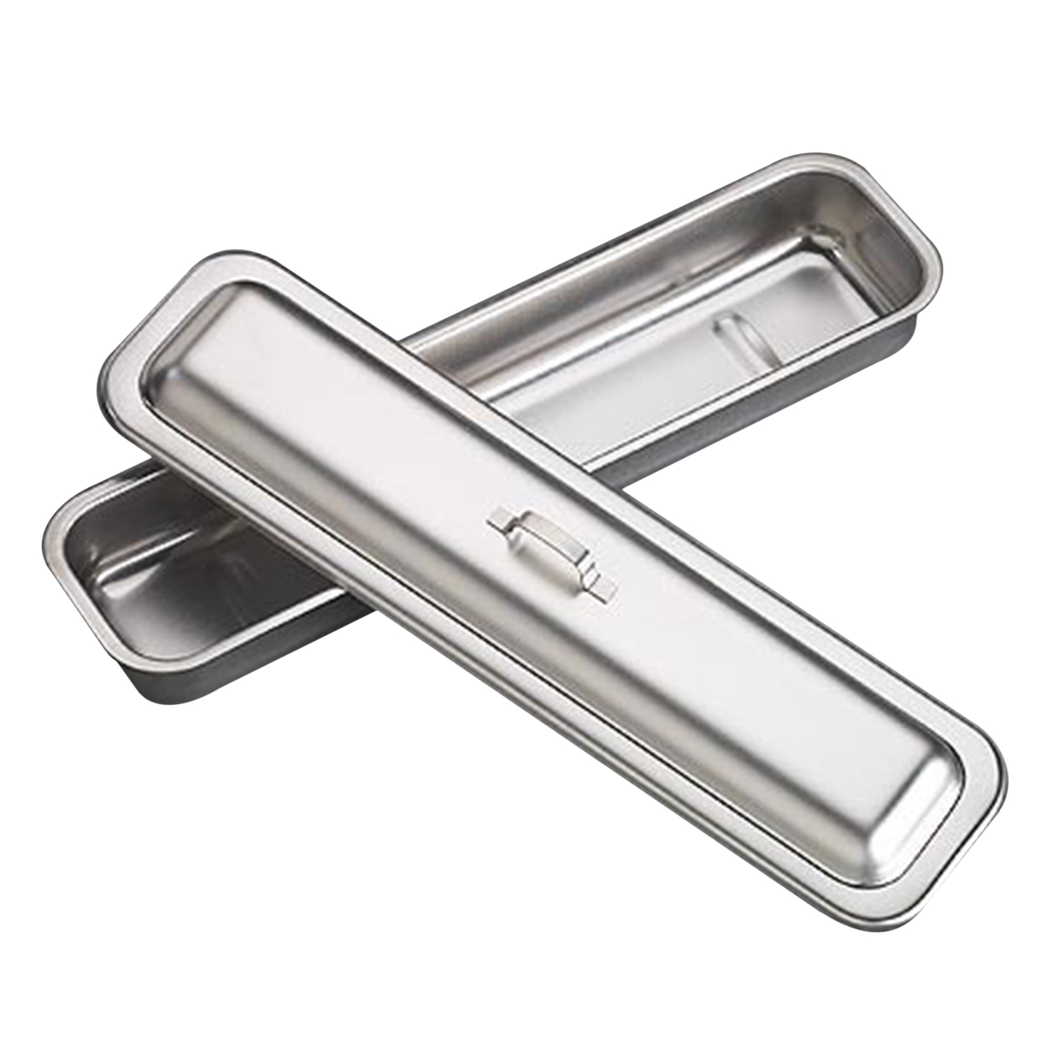 Stainless Steel Instrument Catheter Tray with Flat Lid