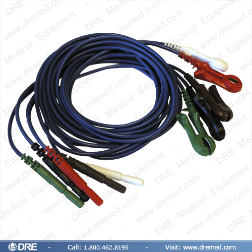 Accesorio: Juego de 5 cables de ECG (tipo Gancho)