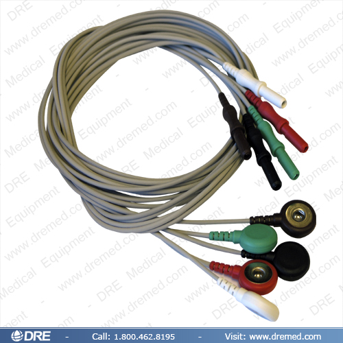 Accessory: 5-Lead ECG Set (snap style)