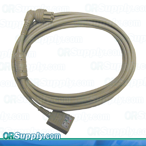 DRE ASM-5000 ECG Cable, 3-Lead AHA Safety Din