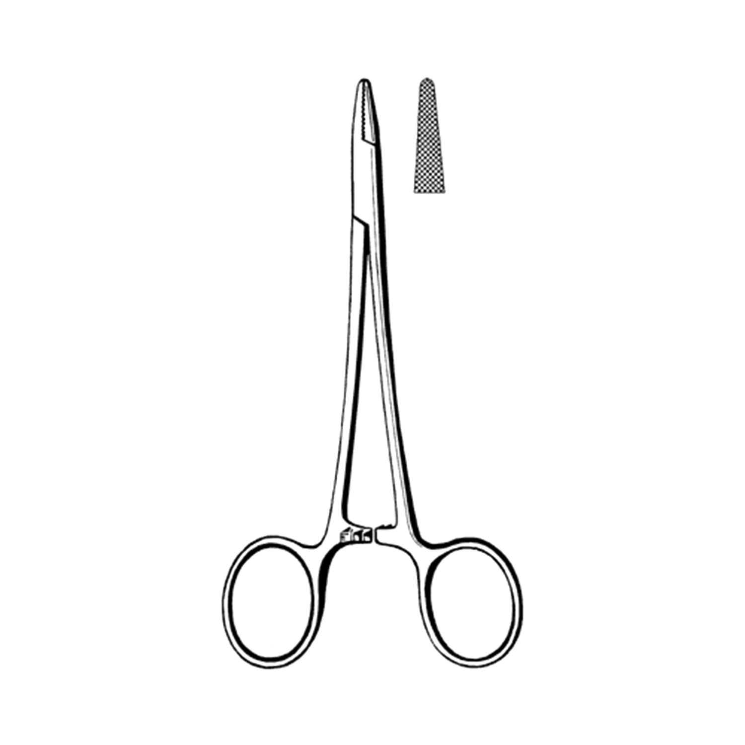 7 3/4 Berry Sternal Needle Holder - heavy patt TC - BOSS Surgical