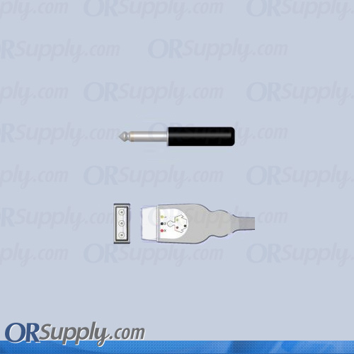 32mm Plug ECG Cable for Abbott, Aequitron, Airshields, Briox, Del Mar, and Cardiac Electronics