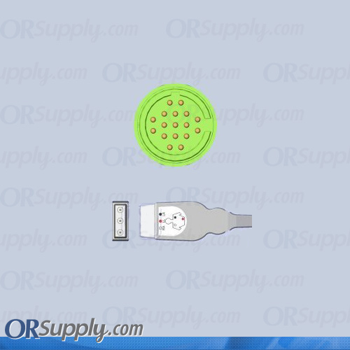 Spacelabs ECG Cable, 3-Lead AHA Safety Din