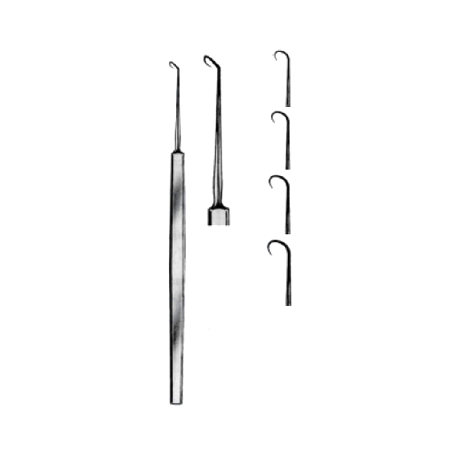 Marina Medical Phlebectomy Hook Set - Sizes 1-4