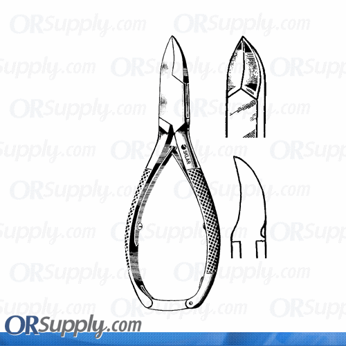 Surgical Instruments Sklar Nail Nipper 5 1/2" Concave Blades Double