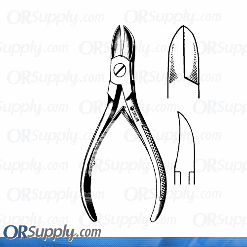 Surgical Instruments Sklar Nail Nipper 4 1/2" Concave Blades Double