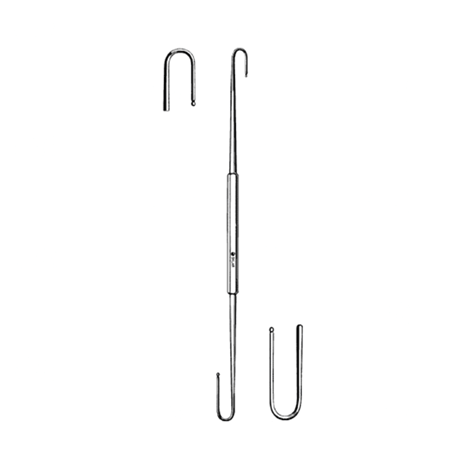 BARR Crypt Hook, Short and long hook ends, (255cm) 10