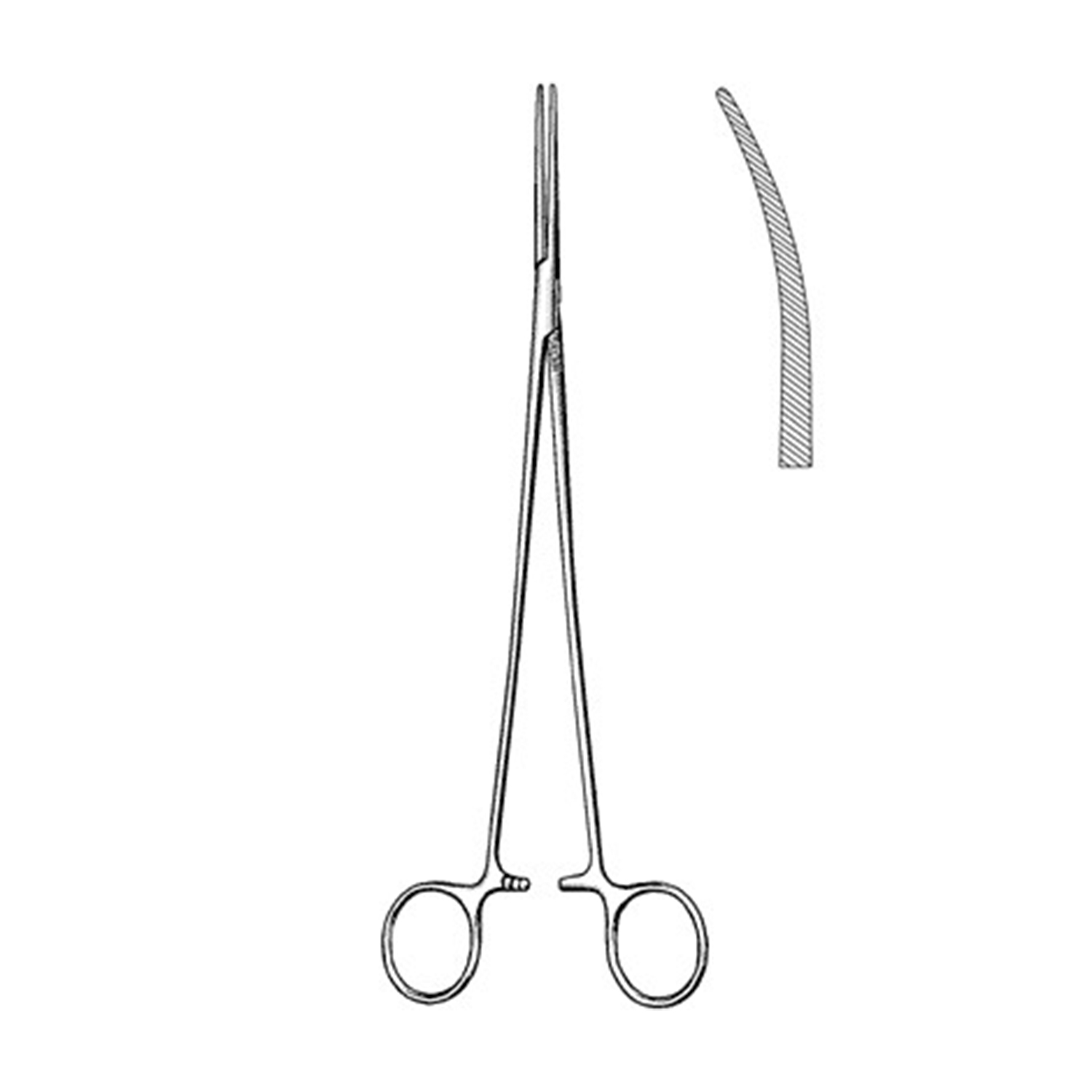 2 Pack 5.5 Straight and Curved Forceps - Rolson Tools