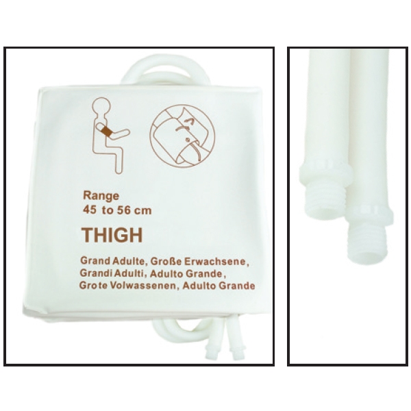 NiBP Disposable Cuff Dual Hose Thigh (45-56cm) - TPU (Box of 5)