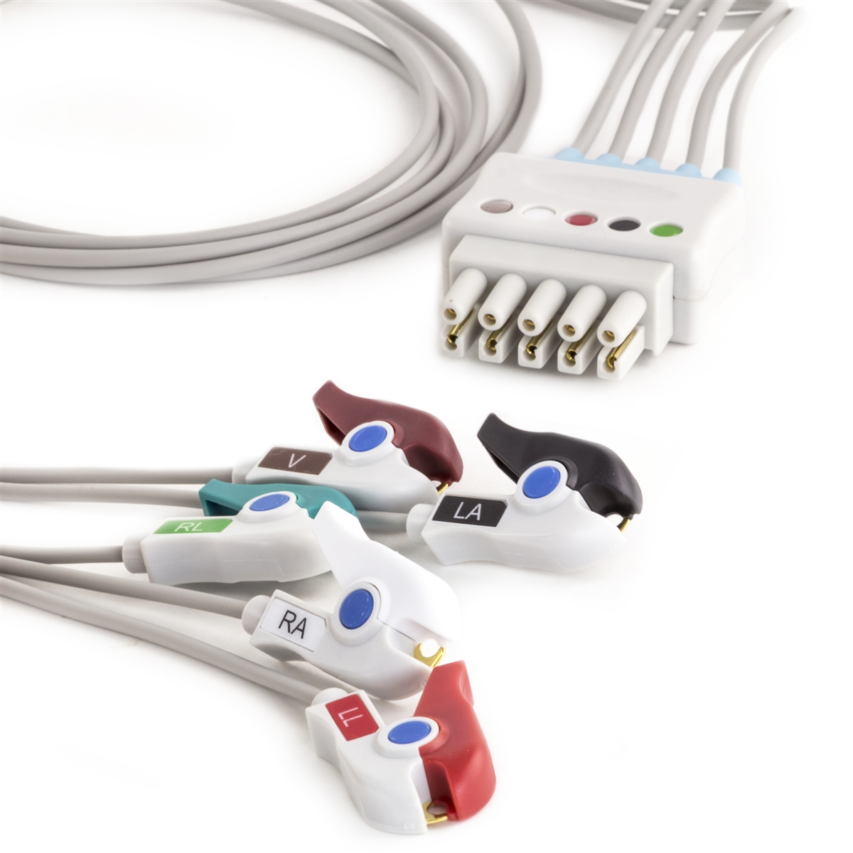 Datex Compatible Reusable ECG Lead Wires, 5 Leads Grabber – Unimed