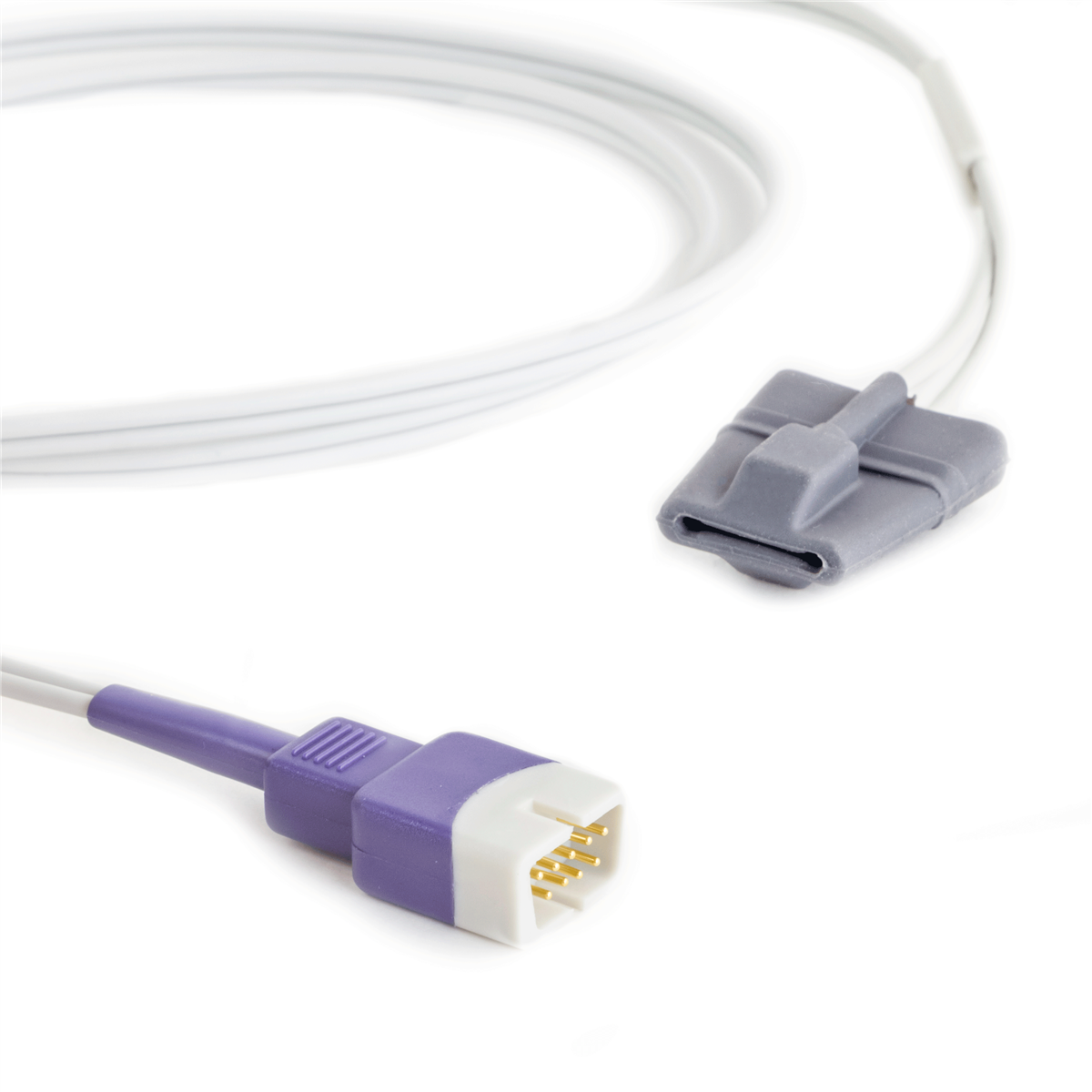Nellcor Compatible OxiMax Pediatric Soft Shell Finger SpO2 Sensor OxiMax DB9 9 Pin Connector 3FT/1M Cable