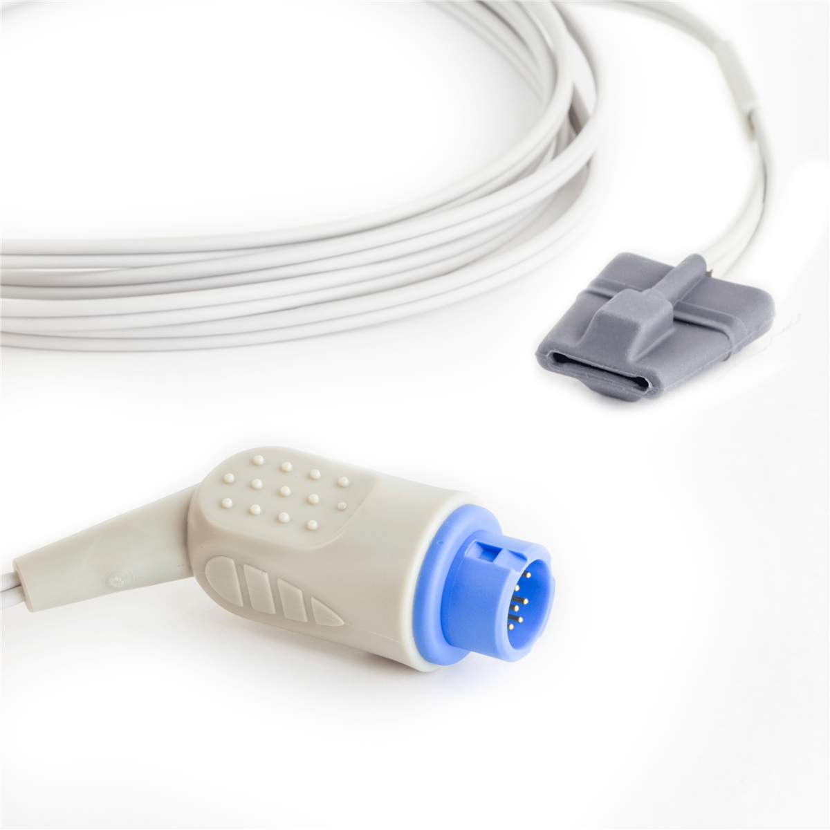飞利浦儿科软壳手指动脉血氧饱和度传感器12针连接器10英尺/ 3米电缆飞利浦兼容