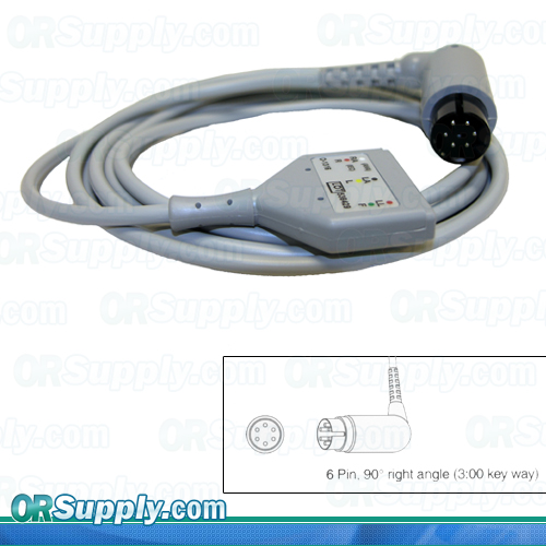 3-Lead Patient ECG Cable for Datascope Machines